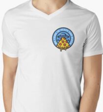 WE COME IN PEACE FOR PIZZA Men's V-Neck T-Shirt
