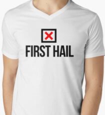 NUH FIRST HAIL Men's V-Neck T-Shirt