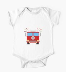 Red Fire Engine One Piece - Short Sleeve