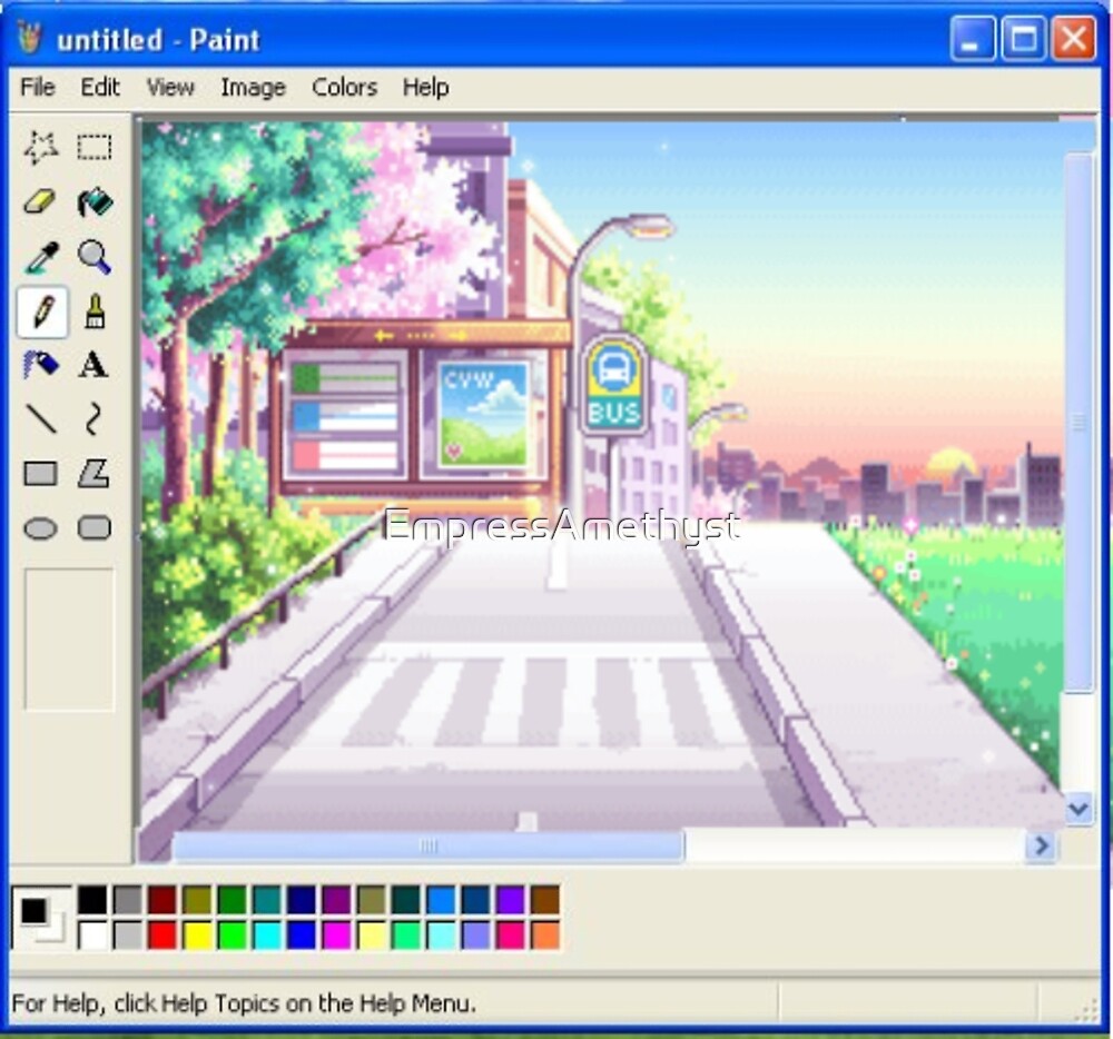 "Untitled Paint" by EmpressAmethyst Redbubble