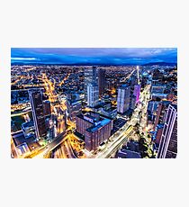 Bogota at Night Photographic Print