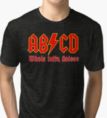 ABC a heavy metal parody funny Tri-blend T-Shirt