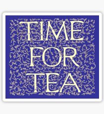 Time For Tea (Royal Blue) Sticker