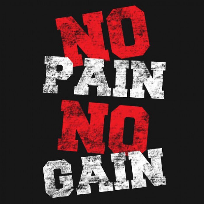 "no pain no gain" Stickers by AK97 | Redbubble