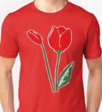 Red Tulips Unisex T-Shirt