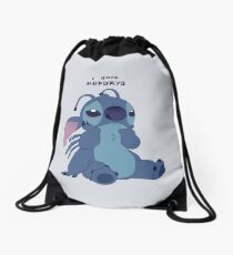 Stitch hates Mondays Drawstring Bag