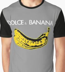 Dolce & Banana - Bananas Lovers Fruitarians Vegan Fashion Tee / Sticker Graphic T-Shirt