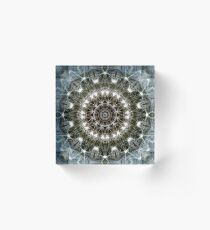 Taraxacum clock Acrylic Block
