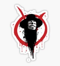 V for Vendetta Ink Sticker