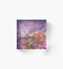 Lupine Cottage Acrylic Block