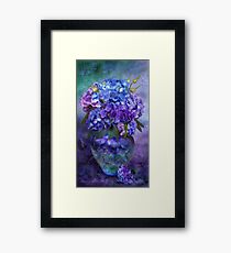 Hydrangeas In Hydrangea Vase Framed Print