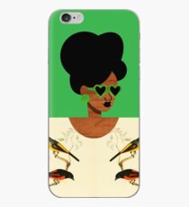 Green Glasses Postcard Girl iPhone Case