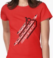 Monorail Red T-Shirt Women's Fitted T-Shirt