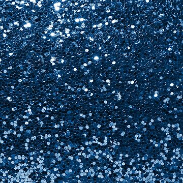 Navy Blue Glitter Simulated Look | Sleeveless Top