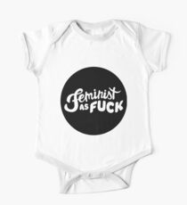 Feministisch als Fuck Baby Body Kurzarm