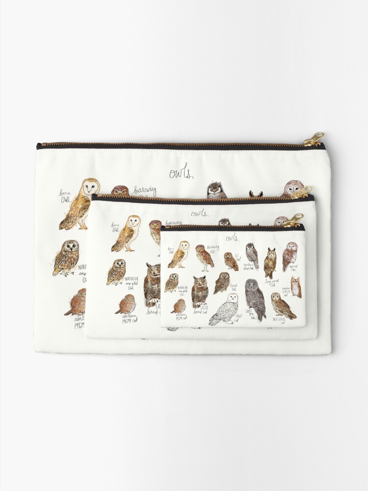 Alternate view of Owls Zipper Pouch
