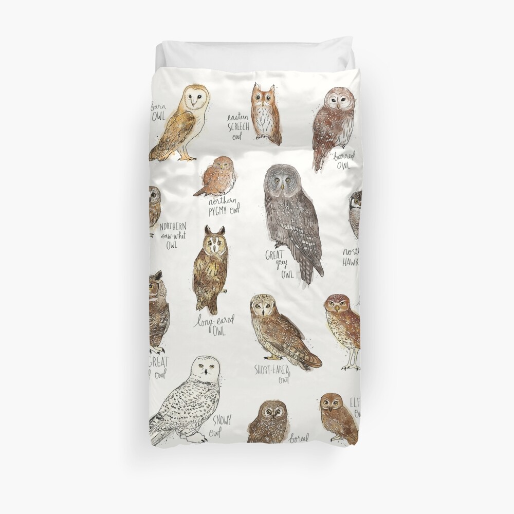 Owls Duvet Cover By Amyhamilton Redbubble