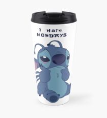 Stitch hates Mondays Travel Mug