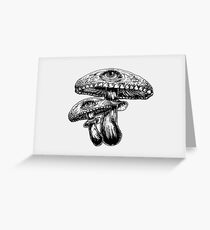 Fungeyes (Black) Greeting Card