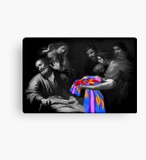 <º))))> <JOSEPH-MANTEL MIT JACOB (BIBLISCH) <º))))> < Leinwanddruck