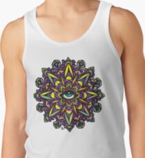 Dharma Wheel Neon Mandala Tank Top