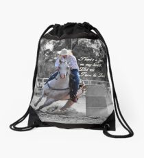 BARREL RACING Drawstring Bag
