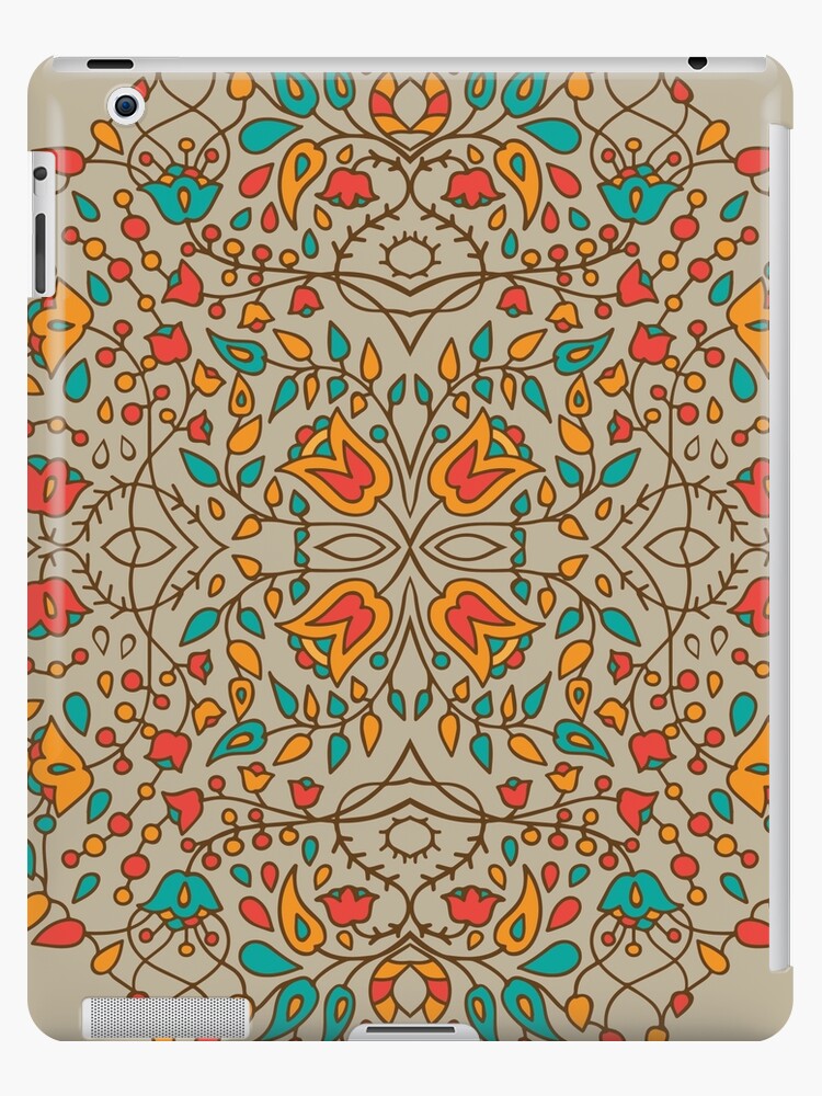 "- Oriental flower pattern -" iPad Cases & Skins by Losenko Mila