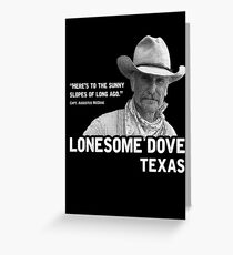 The Sunny Slopes of Long Ago - Lonesome Dove Greeting Card