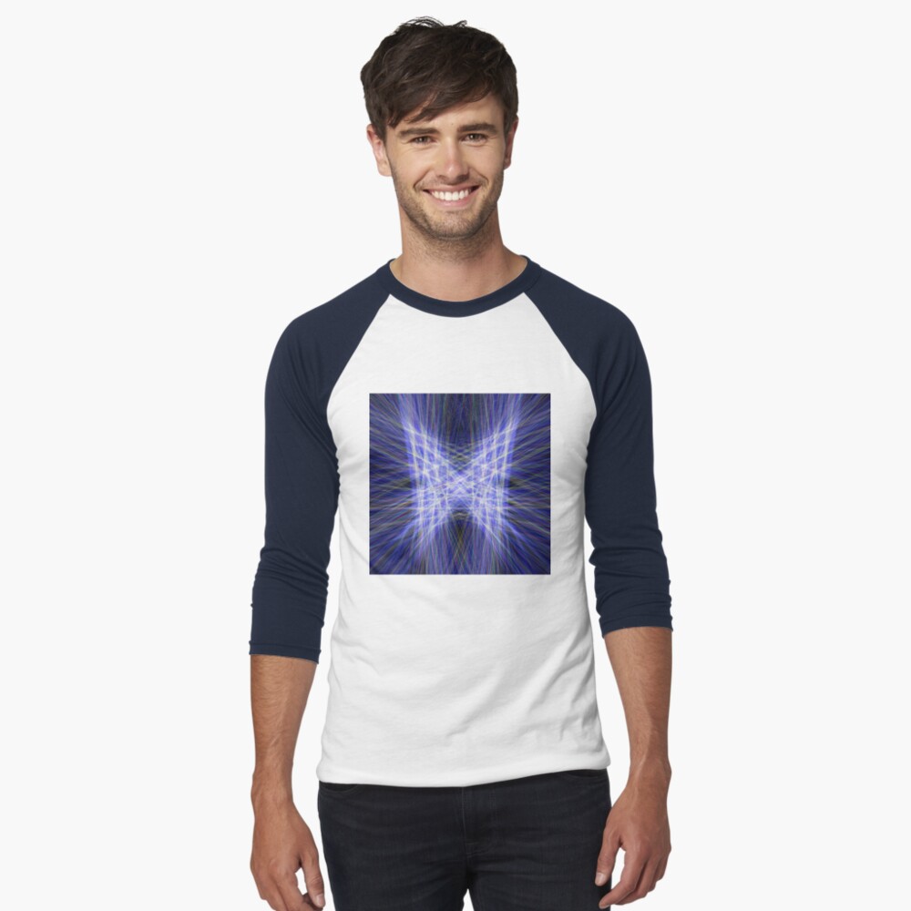 Laser Butterfly Baseball ¾ Sleeve T-Shirt