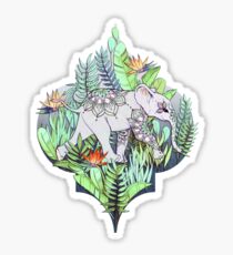 Little Elephant on a Jungle Adventure – faded vintage version Sticker