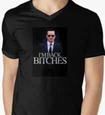 Jim Moriarty - I'm Back (BBC SHERLOCK) Men's V-Neck T-Shirt