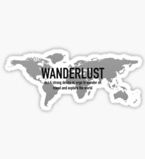 Travel - Wanderlust Definition Sticker