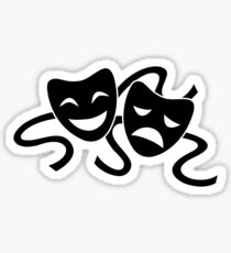 Pegatina Máscaras de teatro