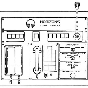 Artwork thumbnail, Horizons Load Console Control Panel Diagram from Epcot by EPCOTJosh