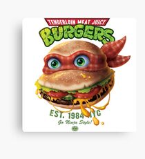Tenderloin Meat Juicy Burgers Canvas Print