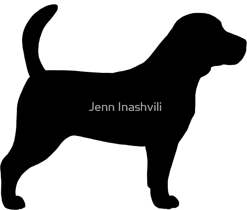 beagle silhouettes stickers by jenn inashvili  redbubble