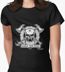 Bearded Viking Badass Women's Fitted T-Shirt