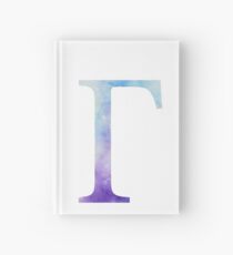 Gamma Blue Watercolor Letter Hardcover Journal