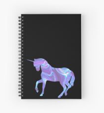 Cuaderno de espiral Ondulado, holo, unicornio