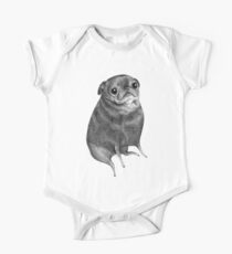 Sweet Black Pug One Piece - Short Sleeve