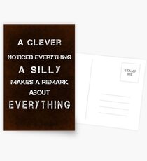 A cleverly noticed everything Postcards