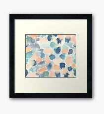 Abstract soft watercolor Framed Print