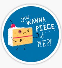 Angry Cake Sticker