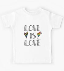 Love Is Love Doodles LGBT Kids T-Shirt