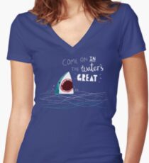 Great Advice Shark Women's Fitted V-Neck T-Shirt