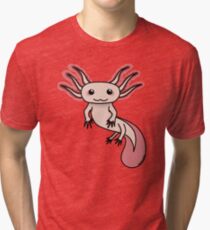 Chibi Axolotl Tri-blend T-Shirt