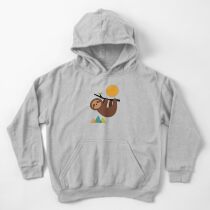 Bleib ruhig und lebe langsam Kinder Hoodie