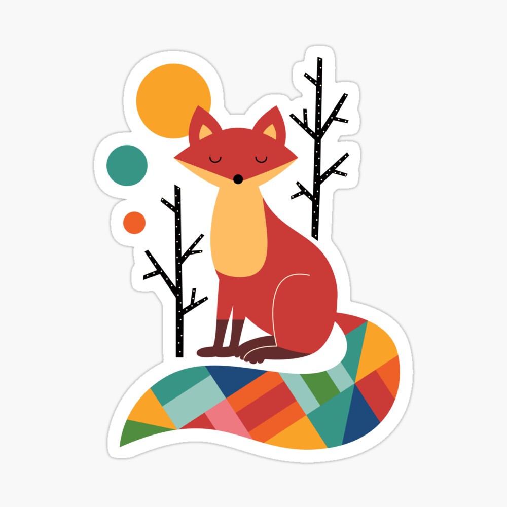 Regenbogenfuchs Sticker