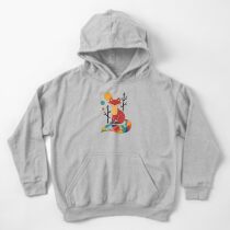 Rainbow Fox Kids Pullover Hoodie