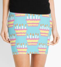 Birthday Cake Pattern Mini Skirt